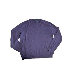 Polo Ralph Lauren Sweater Mens Large 100% Pima Cotton Slim Fit Casual Preppy